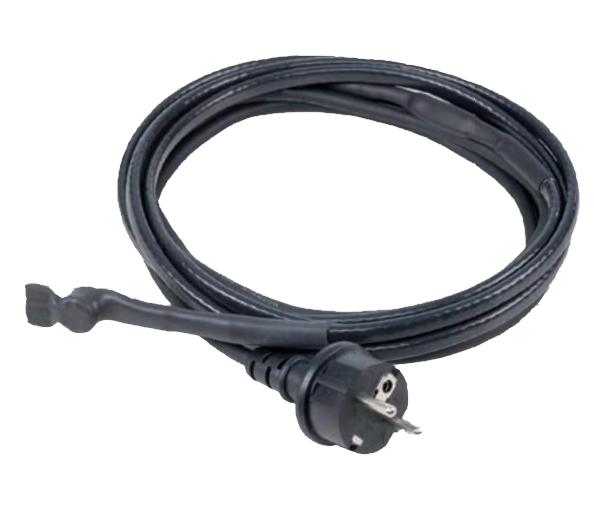 Eis-Stop Heizkabel Frostschutz 2m beheizt, 2m Anschlusskabel, mit Thermostat und Schukostecker IP44 - Bild 1
