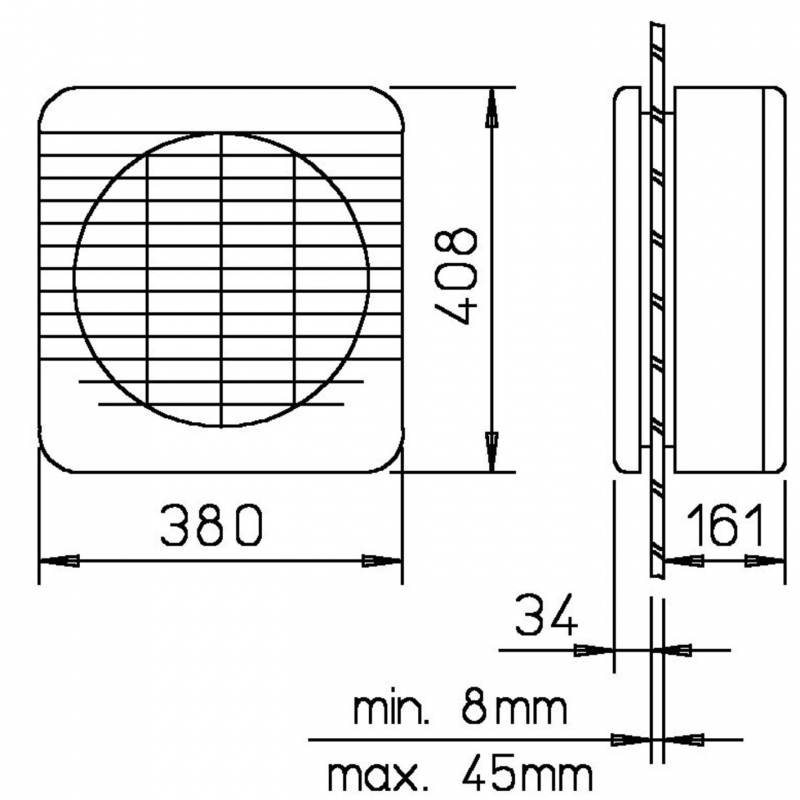 Helios Fensterlüfter GX 300 reversierbar mit elektrischem Verschluss Nr. 1485 - Bild 2