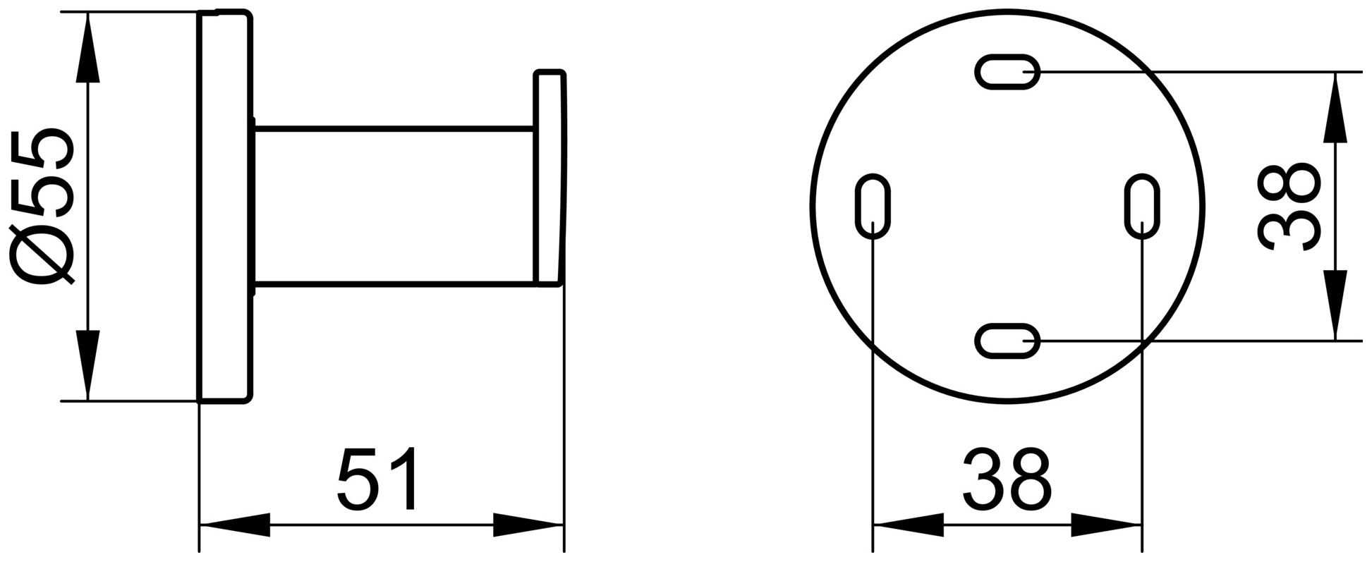 Keuco Handtuchhaken Plan 14914, verchromt 14914010000 - Bild 2