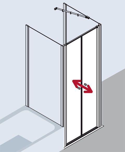 Kermi Pendeltür Ibiza 2000 PTD 10018 BV 965-1000/1850 SIMG