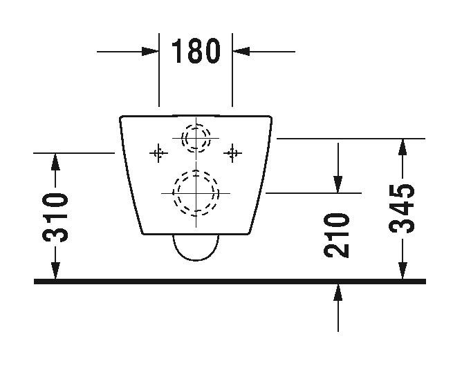 Duravit ME by Starck Wand-WC Rimless Set weiß, Durafix, inklusive WC-Sitz mit Absenkautomatik - Bild 5