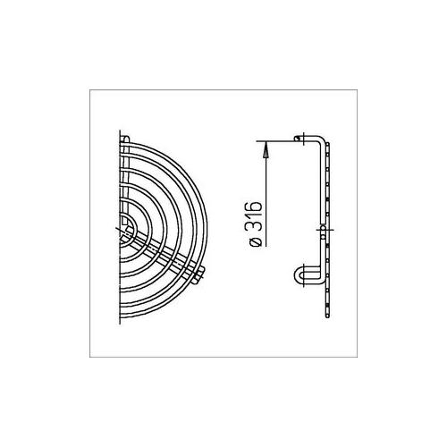Helios Schutzgitter SGR 315 Stahl verzinkt 8 mm Maschenweite 5068 - Bild 3