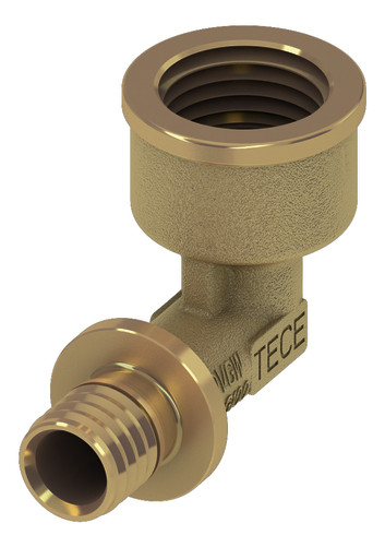 TECEflex Winkelübergangsmuffe 20 mm x 1/2'' IG Siliziumbronze 708102 - Bild 1