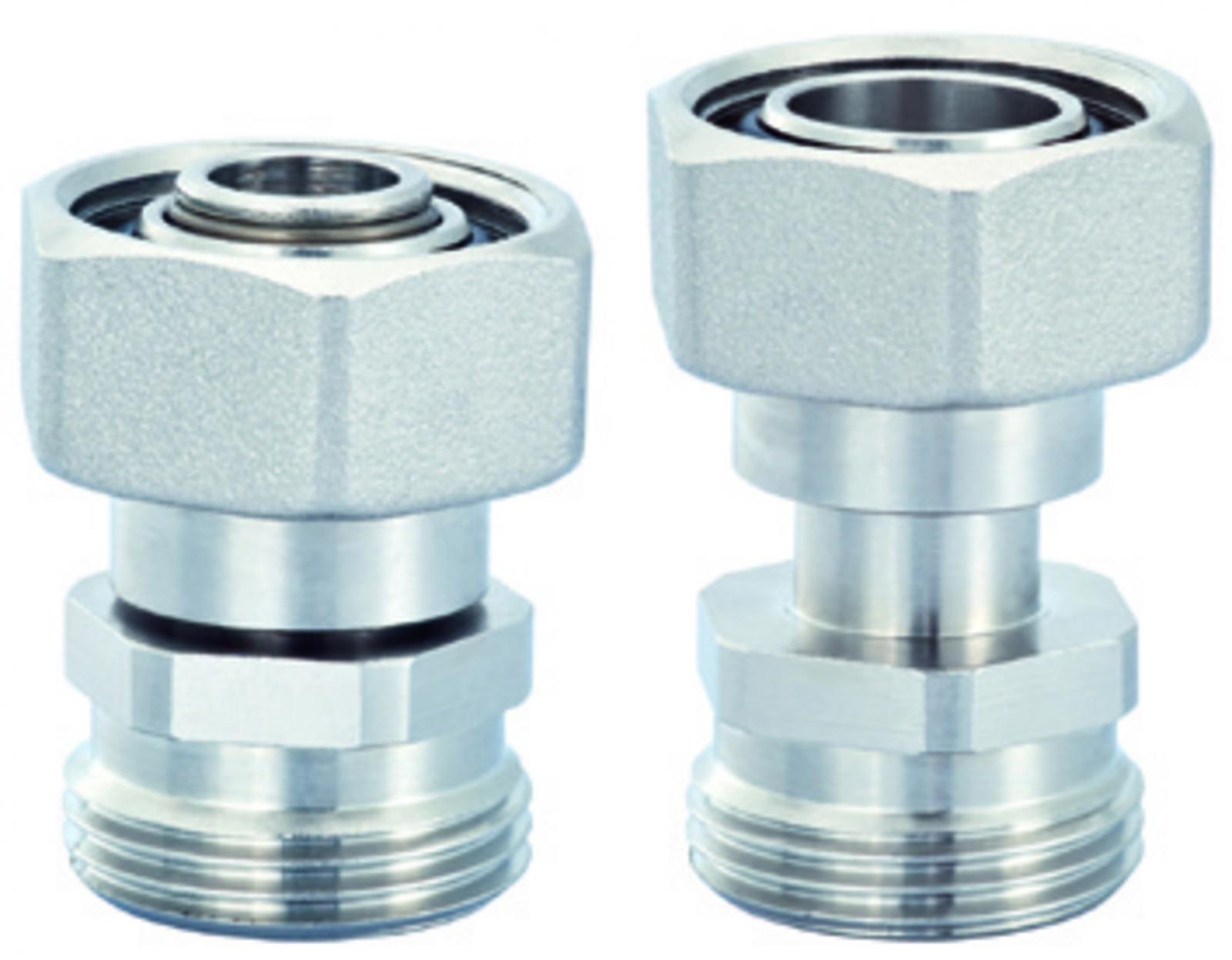 Hummel Teleskop-Adapter G 3/4 x G 3/4 Auszug 16 mm, Messing vernickelt 2559343401 - Bild 2