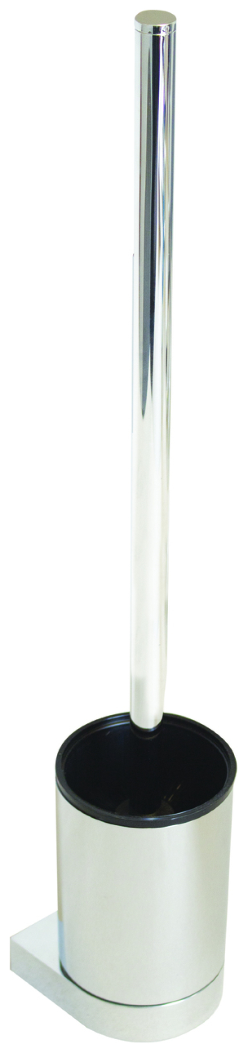 VIGOUR Bürstengarnitur derby V3 langer Griff mit Metallbehälter verchromt