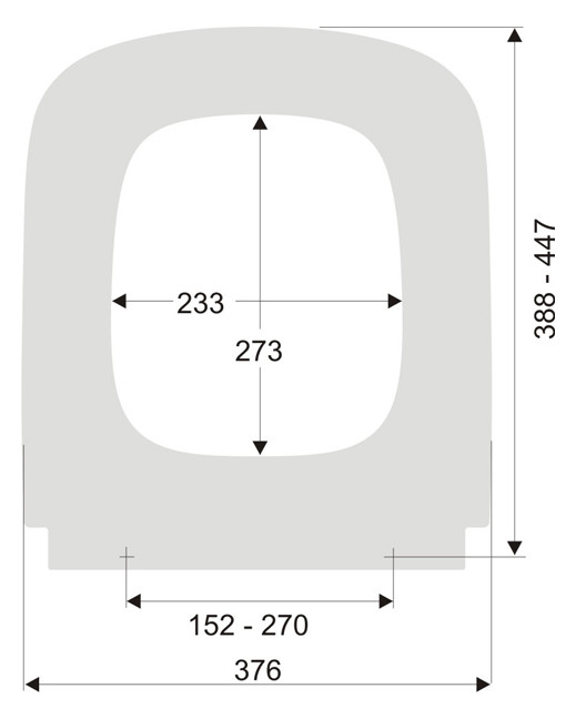 WC-Sitz mit Deckel weiß S006379 mit Absenkautomatik Edelstahl, abnehmbar, für DuraStyle Wand-WC - Bild 3