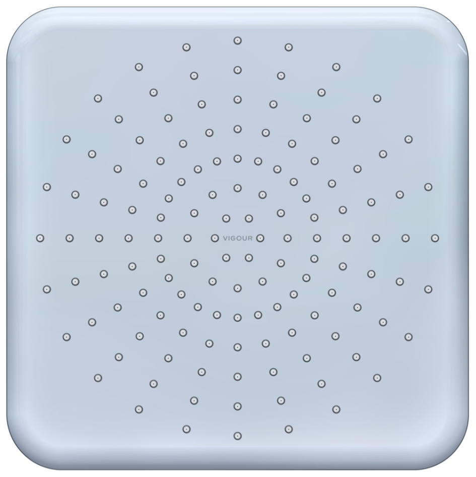 VIGOUR Kopfbrause V1 250x250mm edge verchromt