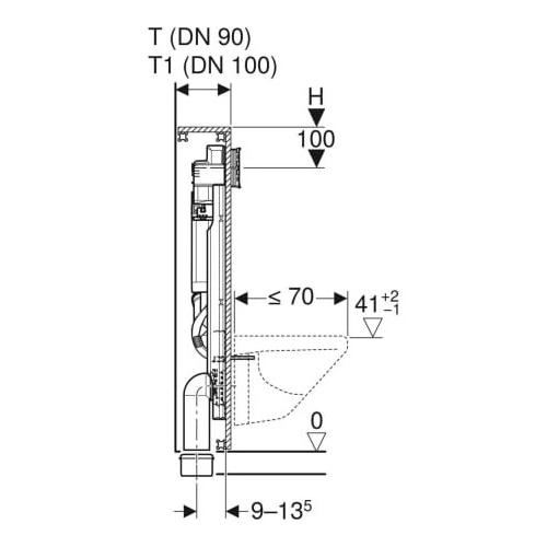 Geberit GIS Spülkasten Sigma Montageelement für Geruchsabsaugung mit Abluft 461.315.00.5 - Bild 3