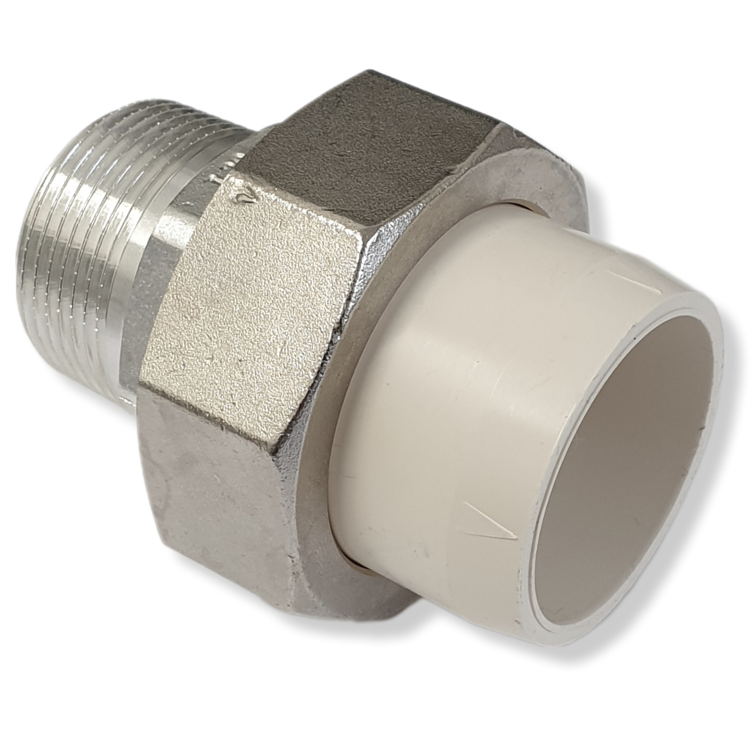 Friatherm Übergang-Verschraubung Aussengewinde starr 50 mm x 1 1/2'' AG flachdichtend - Bild 1