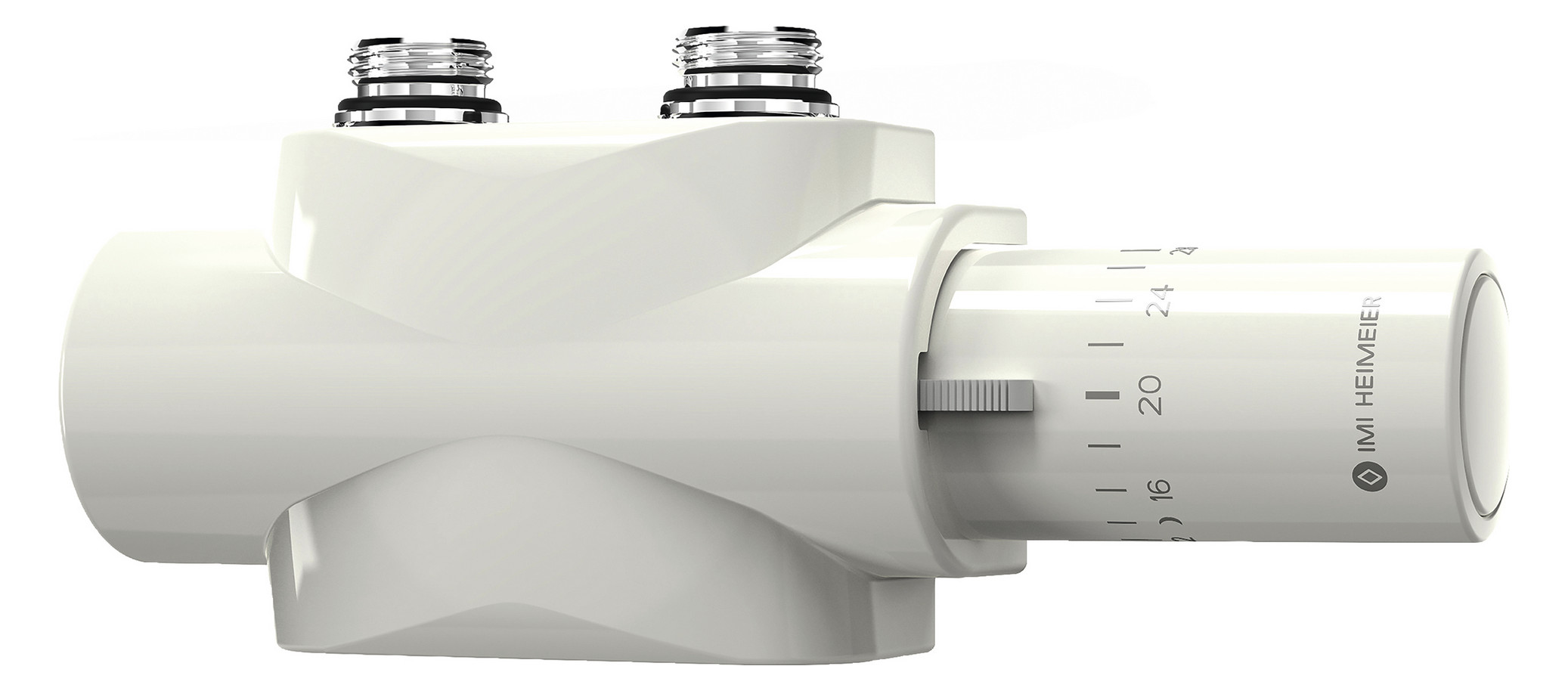 Heimeier Ventil Multilux 4-Eclipse-Set Halo, automatische Durchflussregelung, weiß 9690-58.800 - Bild 1