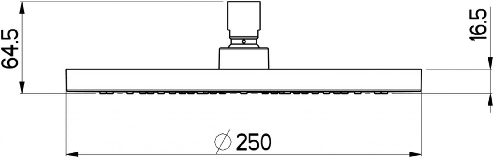Nikles Kopfbrause 300mm Square Dropless verchromt DE0405N - Bild 2