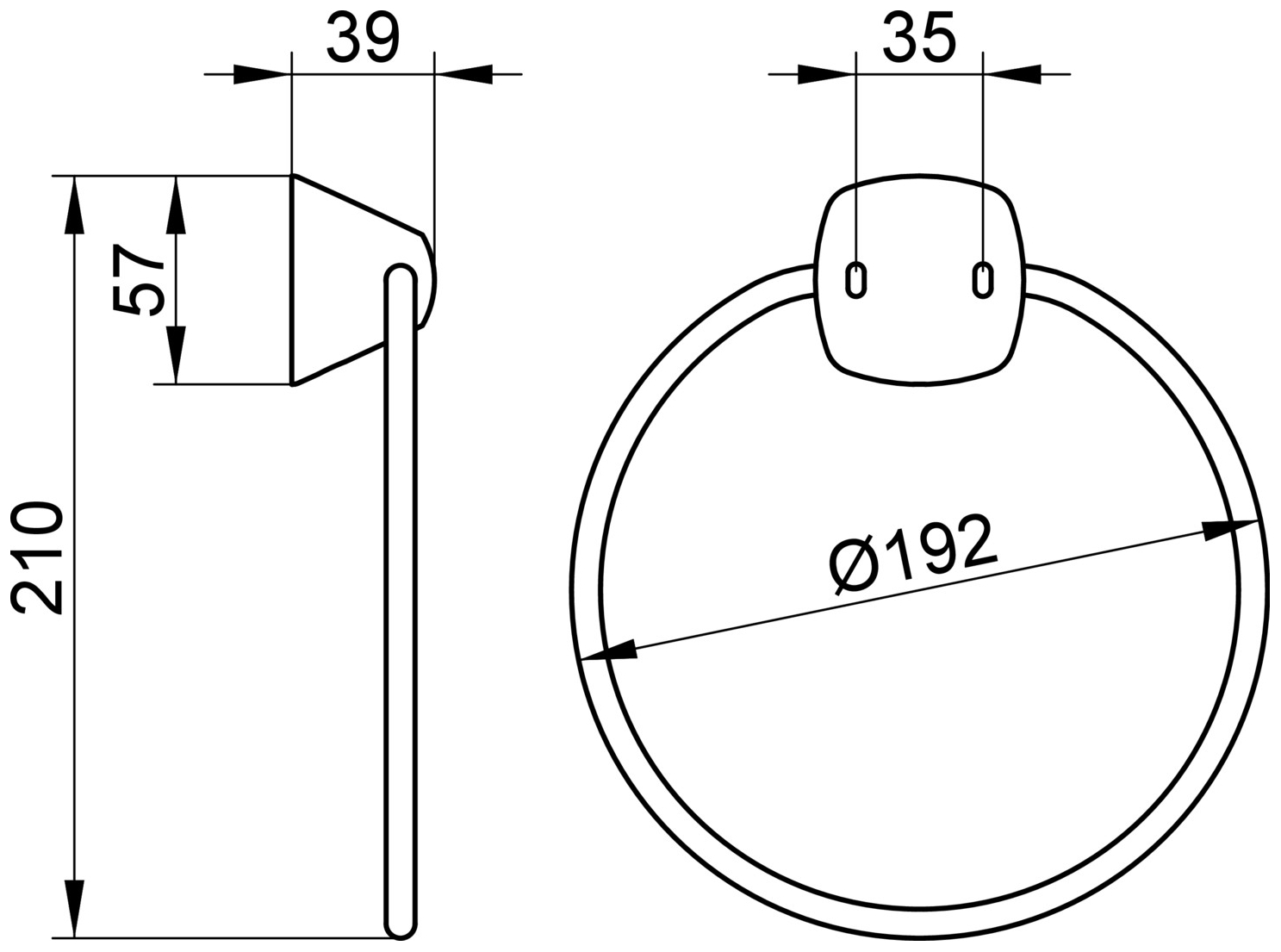 Keuco Handtuchring City.2 verchromt 02721010000 - Bild 2