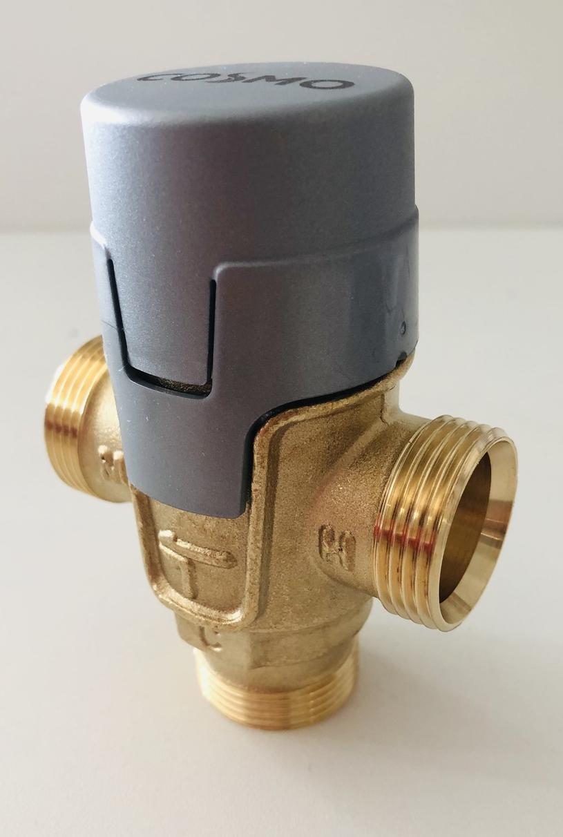 Brauchwassermischer Mischventil 35-65 Grad C, Klemmanschluss 22 mm, ohne Dämmbox - Bild 2