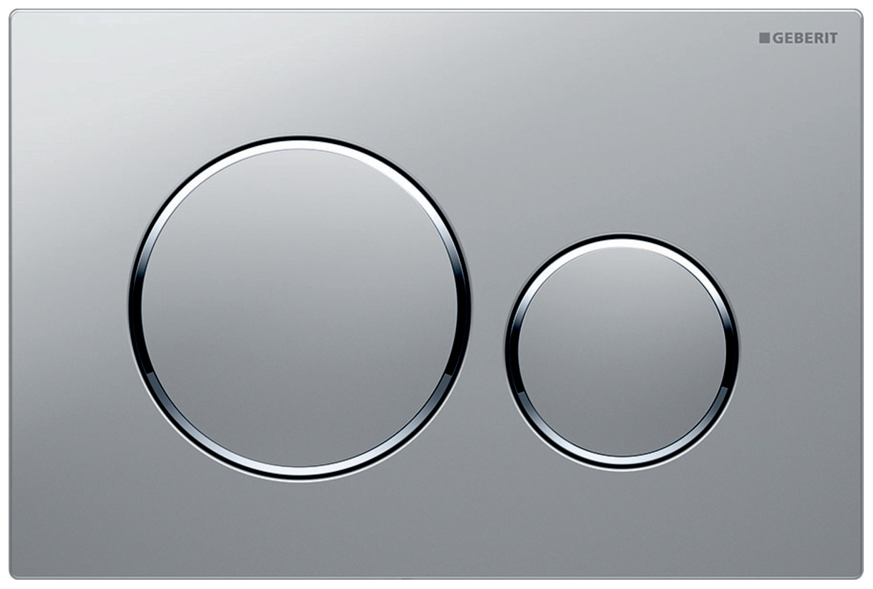 Geberit Betätigungsplatte Sigma20 2-Mengen mattchrom-lackiert 115.882.JQ.1 - Bild 1