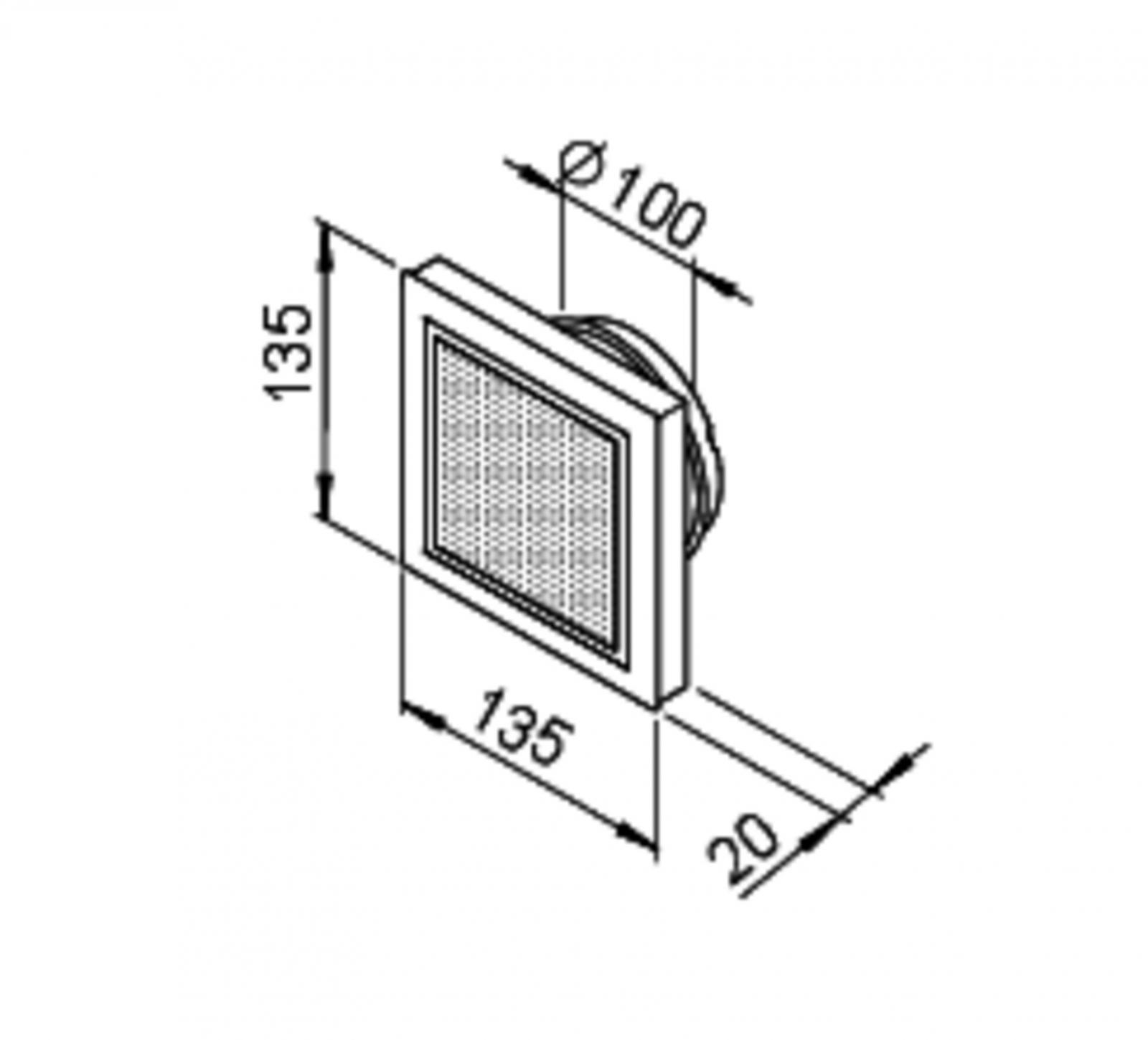 Helios Design-Lüftungsventil DLVZ 100 für Zuluftbetrieb Nr. 3040 - Bild 2