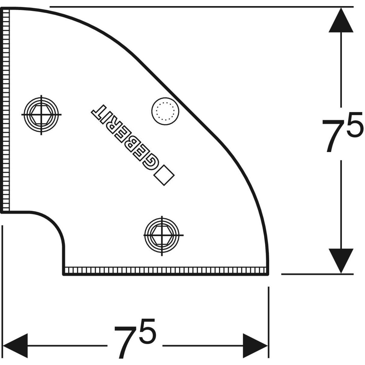 Geberit GIS Transportsicherung verzinkt 461.089.00.1 - Bild 2