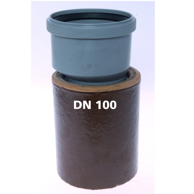 Airfit Steckmuffe DN 100 x 100 exzentrisch aus PP 111110S - Bild 3