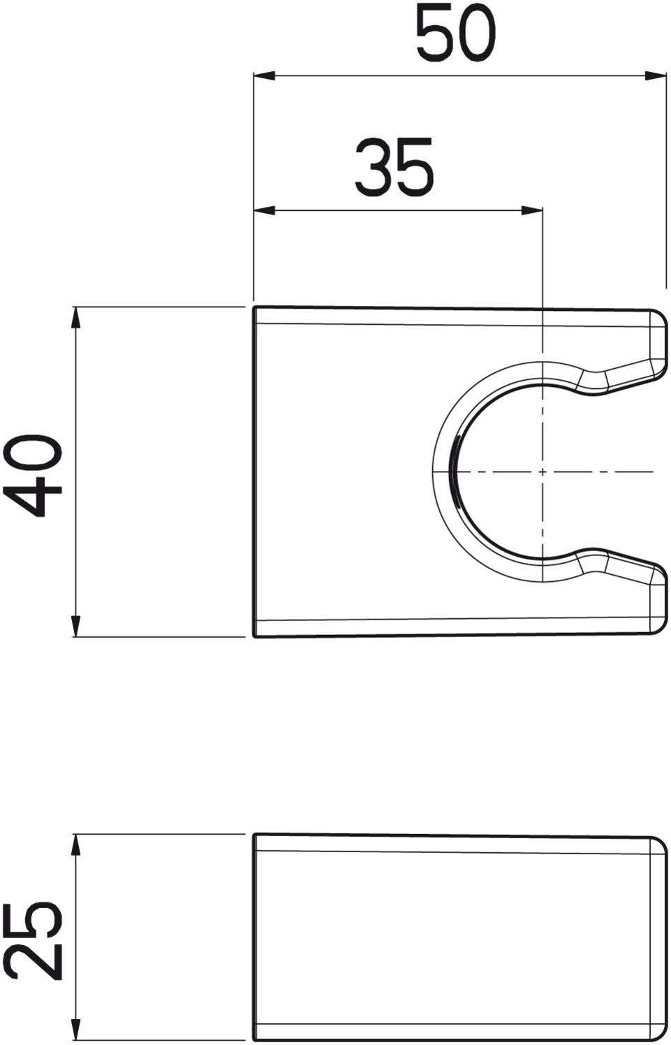 Nikles Wand-Brausenhalter Pure verchromt A5305N - Bild 2