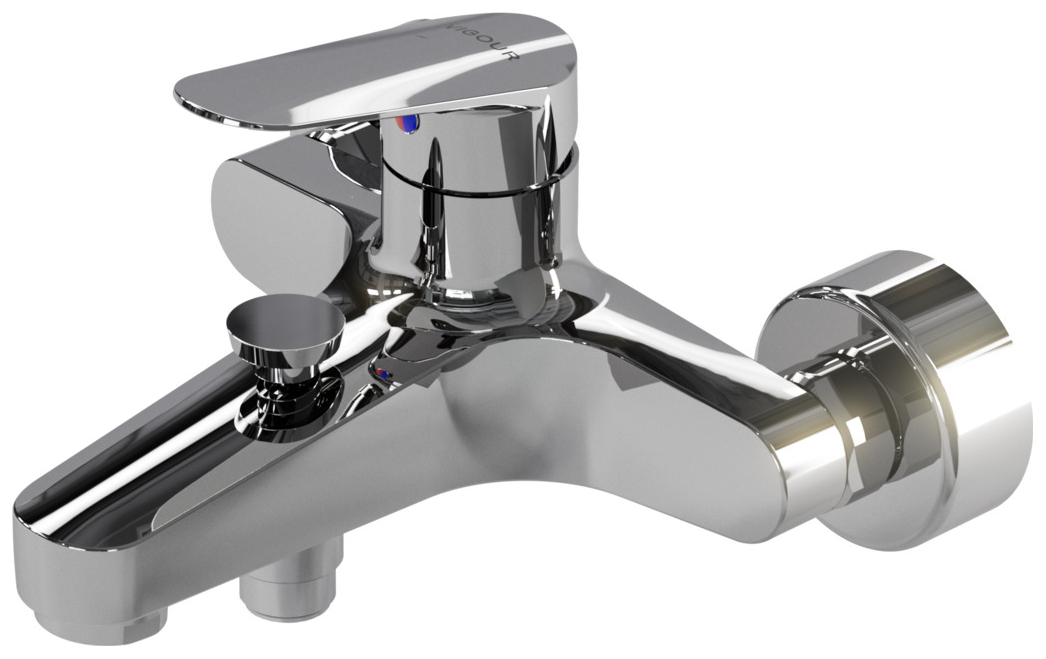 VIGOUR Einhand-AP-Badebatterie one verchromt ohne Brausegarnitur - Bild 2