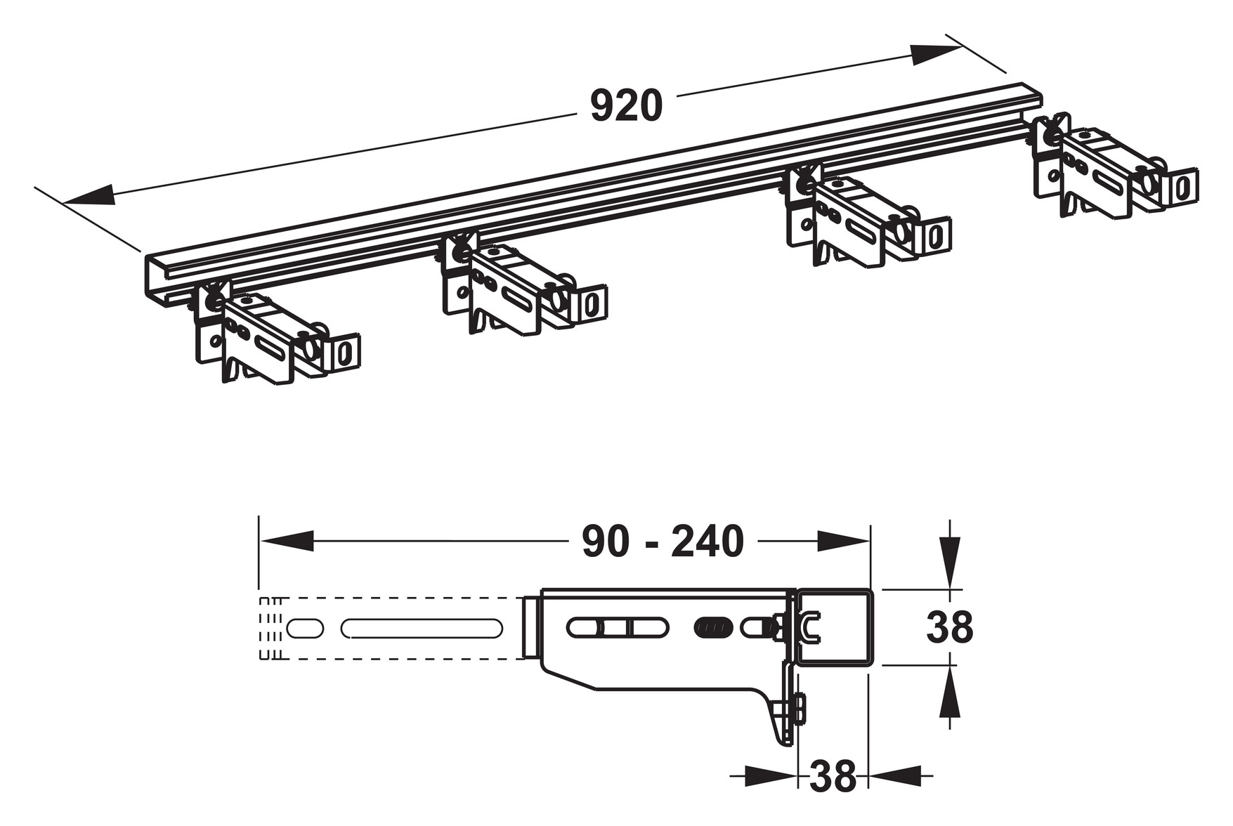 MEPA nextVIT Zubehör E BF für barrierefreien Waschtisch/Wand-WC, Bauhöhe 120 cm 541025 - Bild 2