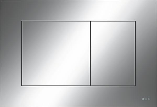 TECEnow WC-Betätigungsplatte 2-Mengen-Technik aus Kunststoff chrom glänzend 9240401 - Bild 1