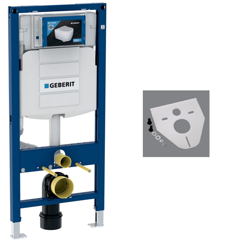 Geberit Duofix Spülkasten Sigma Bauhöhe 112 cm 111.300.00.5 Vorwandset optional Drückerplatte