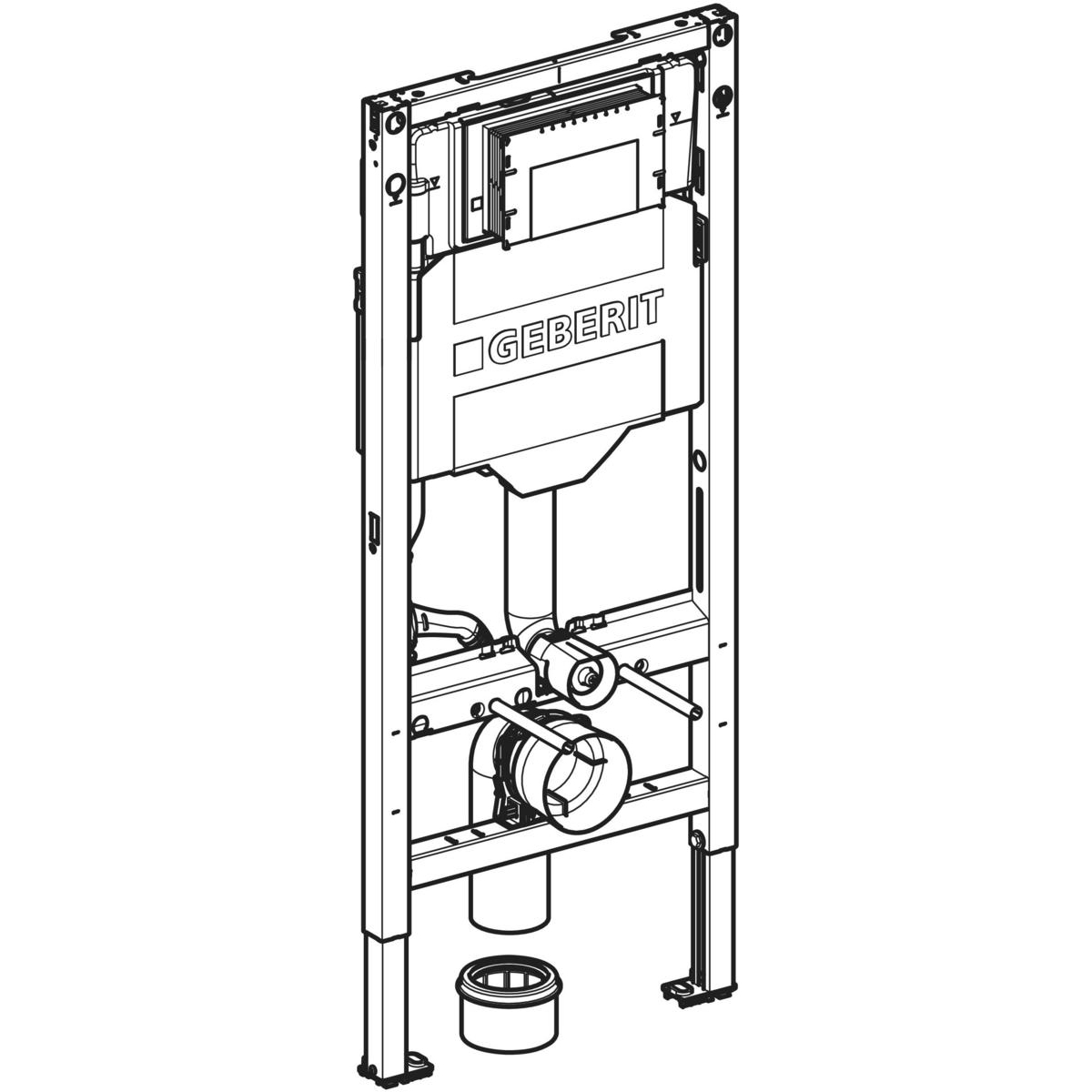 Geberit Duofix Spülkasten Sigma mit Betätigung von vorn, Bauhöhe 112 cm 111.300.00.6