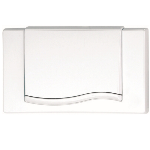 MEPAwave Betätigungsplatte Start/Stopp für UP-Spülkasten A21/E21, aus Kunststoff weiß 420301 - Bild 1