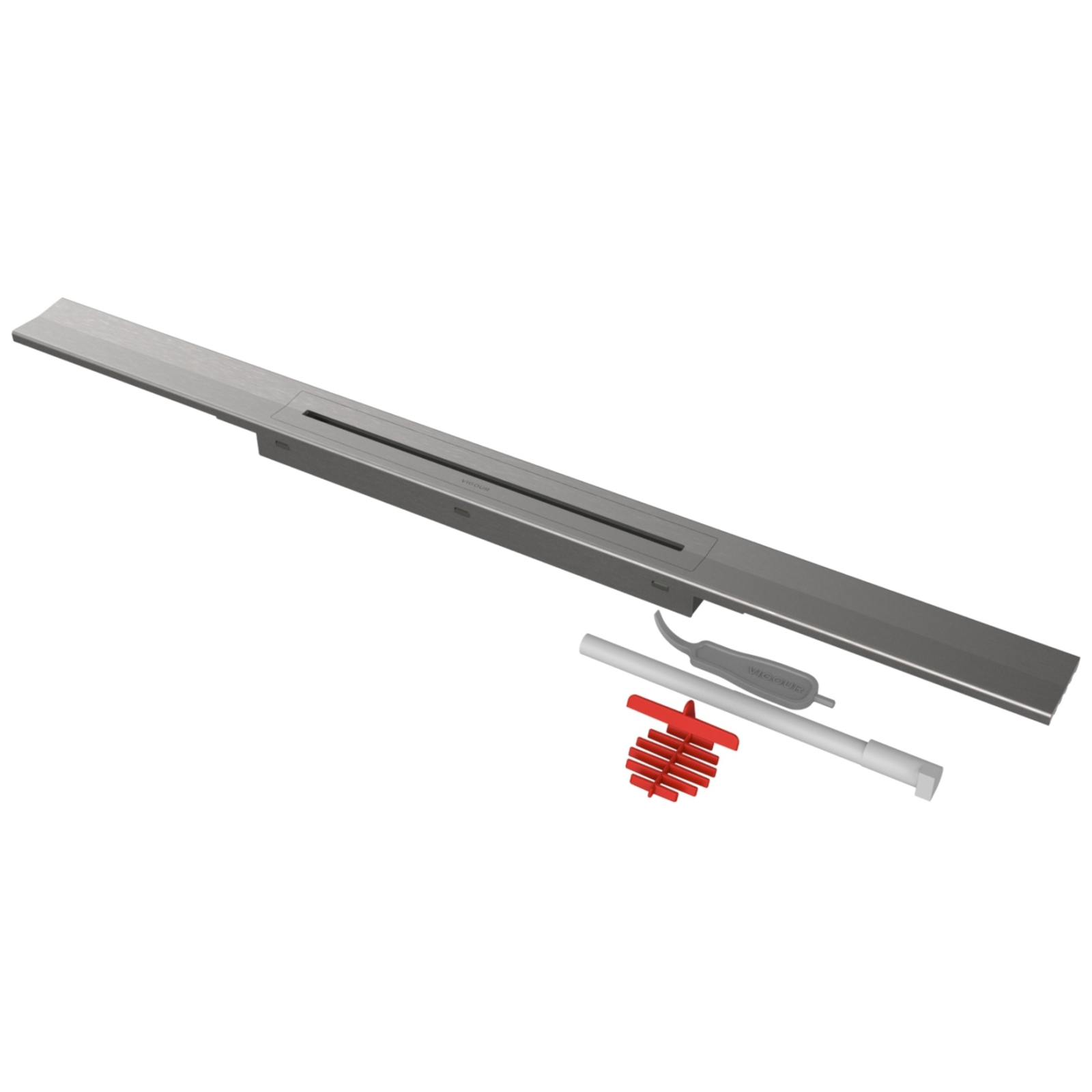 VIGOUR Duschrinne Designset individual 4.0 poliert 1400 mm, für Rohbauset V4GK