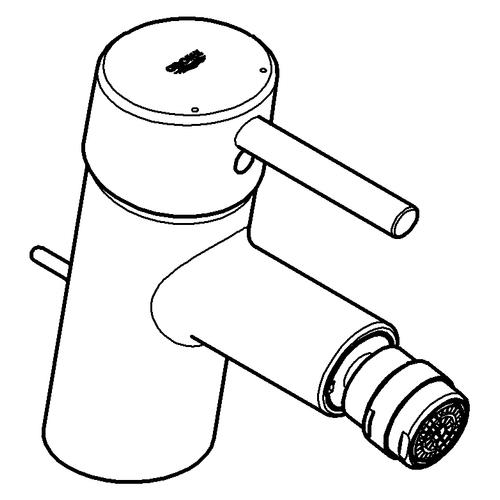 Grohe Einhand Bidetbatterie Concetto chrom 32208001 - Bild 2