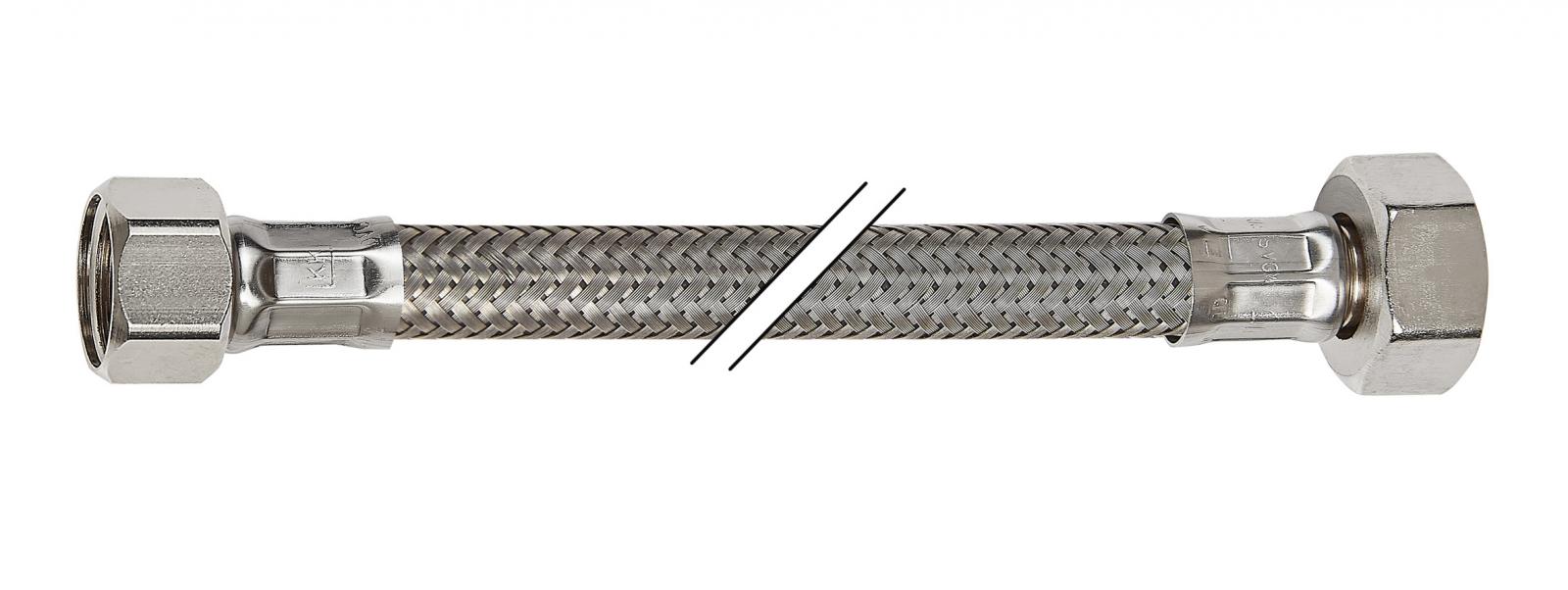 Flexibler Verbindungsschlauch Silikon KTWA 300mm Überwurfmutter 3/8'' x 1/2'' Überwurfmutter - Bild 1