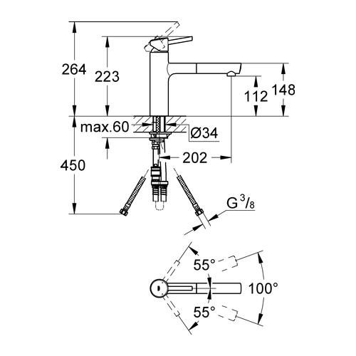 Grohe Einhand Spültischbatterie Concetto chrom 31129001 - Bild 3