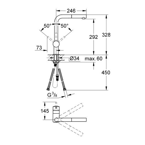 Grohe Minta Einhand-Spültischbatterie chrom 32168000 - Bild 3