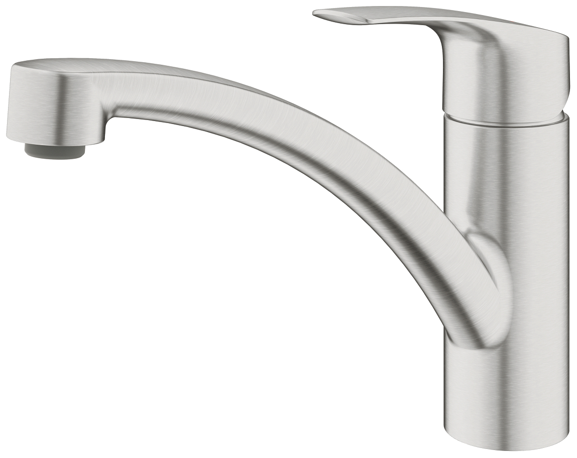 GROHE Spültischbatterie Eurosmart supersteel flacher Auslauf 33281DC3 - Bild 3
