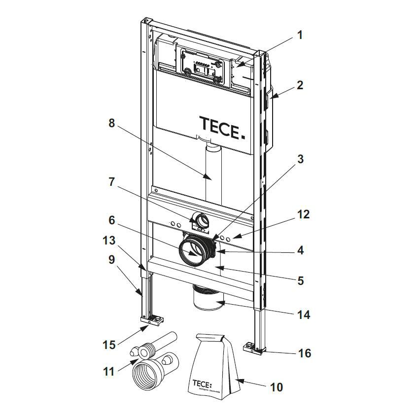TECE Dichtungsring 9820015, Ersatzteil für Spülrohr, TECEprofil Spülkasten  - Bild 2