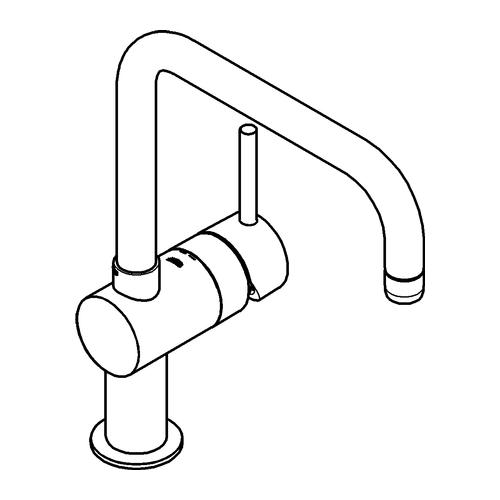Grohe Minta Einhand-Spültischbatterie U-Auslauf chrom 32488000 - Bild 2