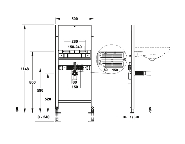 MEPA nextVIT Waschtischelement Bauhöhe 120 cm, ohne Wandscheiben, inklusive Wandwinkel 521017 - Bild 2