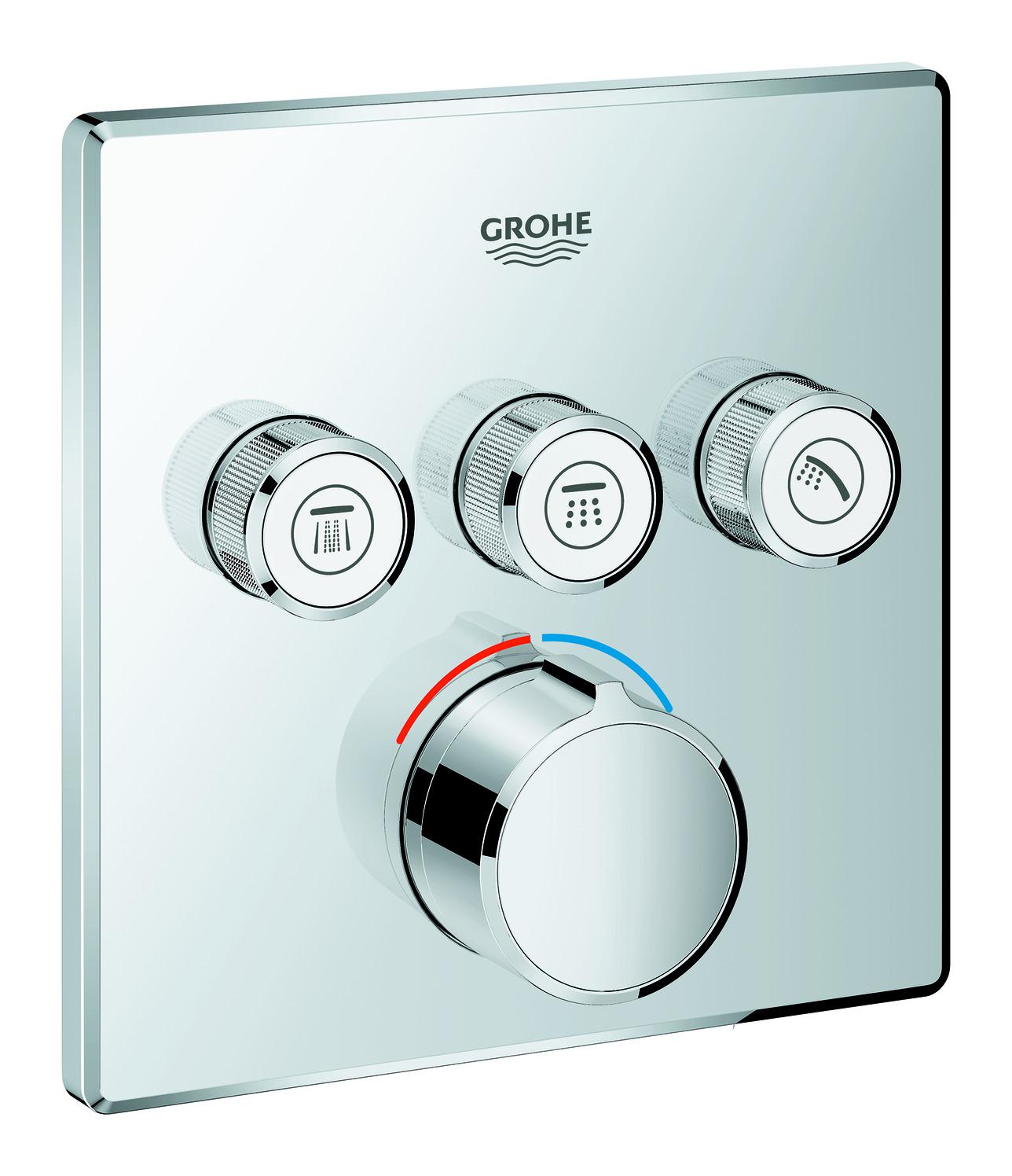 Grohe Unterputzmischer SmartControl 29149 eckig FMS 3 Absperrventile verchromt 29149000 - Bild 1