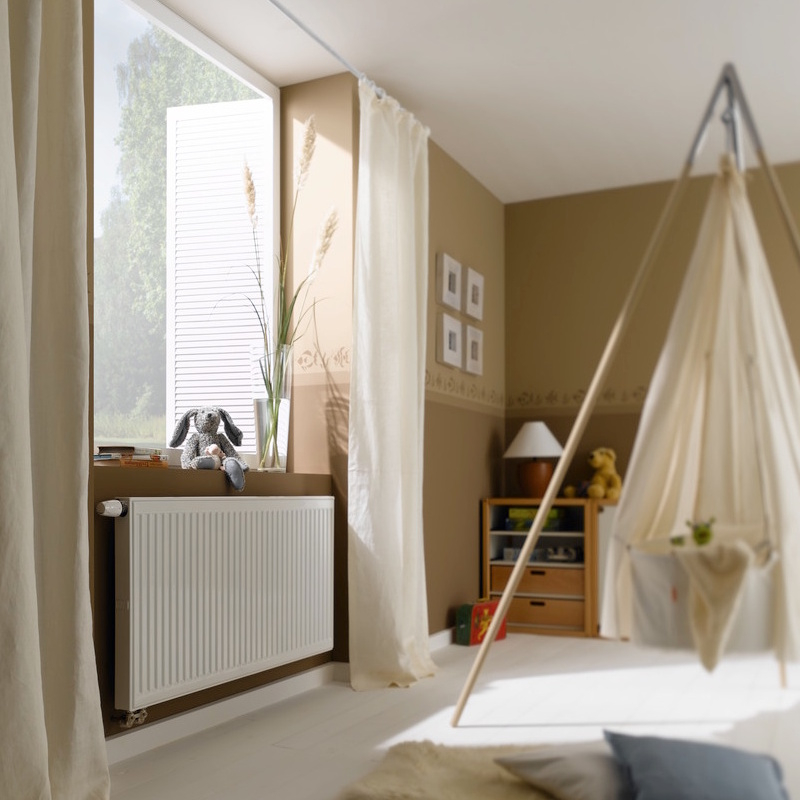 Kermi therm-x2 Profil-Vmulti Typ 22 500x400mm Ventilheizkörper Weiß inkl. Bohrkonsolenset QN576