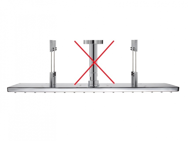 Nikles Befestigungskit Kopfbrause XL Quadro 500 x 370 Head Clean