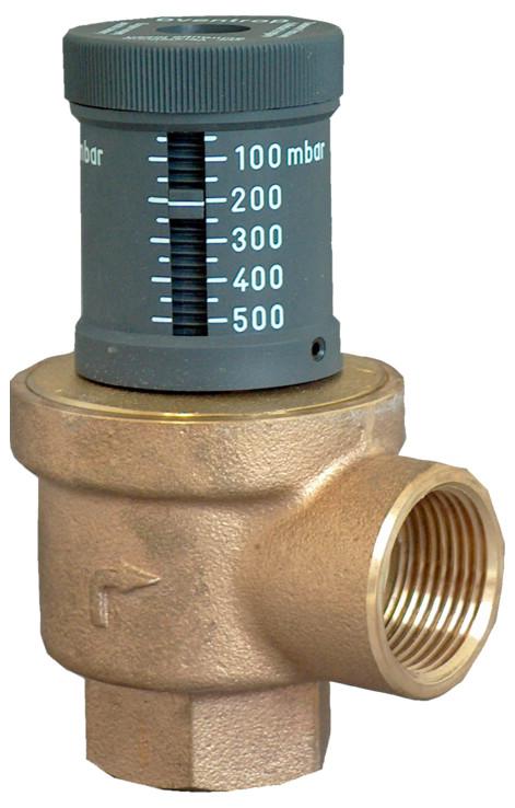 Oventrop Differenzdruck-Überströmventil DN25, 1'' IG, PN10, mit dp-Anzeige Skala - Bild 1
