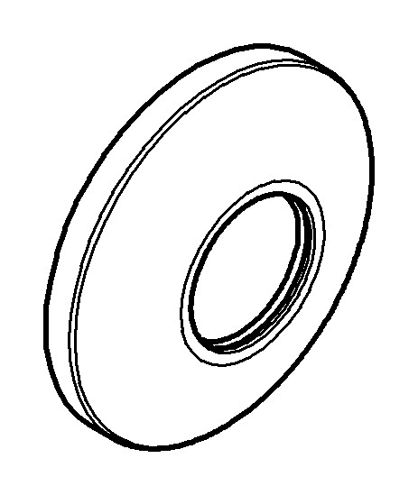 GROHE Rosette 3/4'' 80mm verchromt 06388000, passend zu Unterputzventil - Bild 2