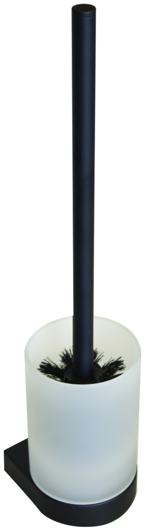 VIGOUR Bürstengarnitur derby V3 mit Glasbehälter schwarzmatt