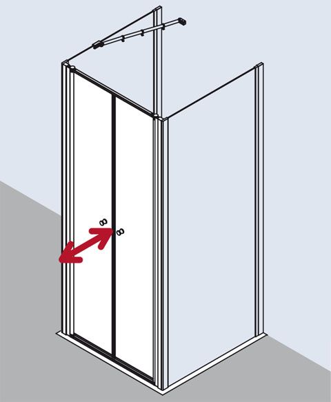 Kermi Pendeltür Ibiza 2000 PTD 10018 BV 965-1000/1850 SIMG