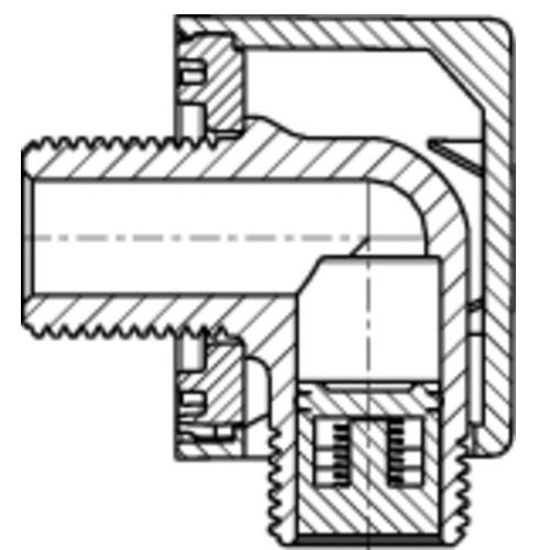 Nikles Wandanschlussbogen Pure 1/2 '' verchromt inkl. Rücklaufverhinderer NIKPURWABN - Bild 2