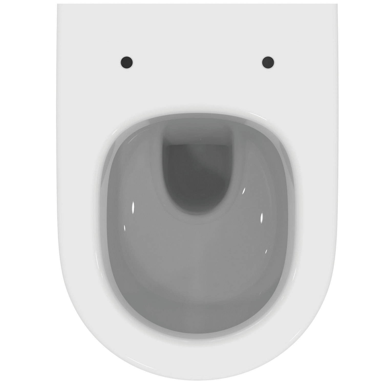 VIGOUR Wand-Tiefspül-WC derby V3 verkürzt 48cm PflegetectPlus weiss mit Spülrand, offene Befestigung