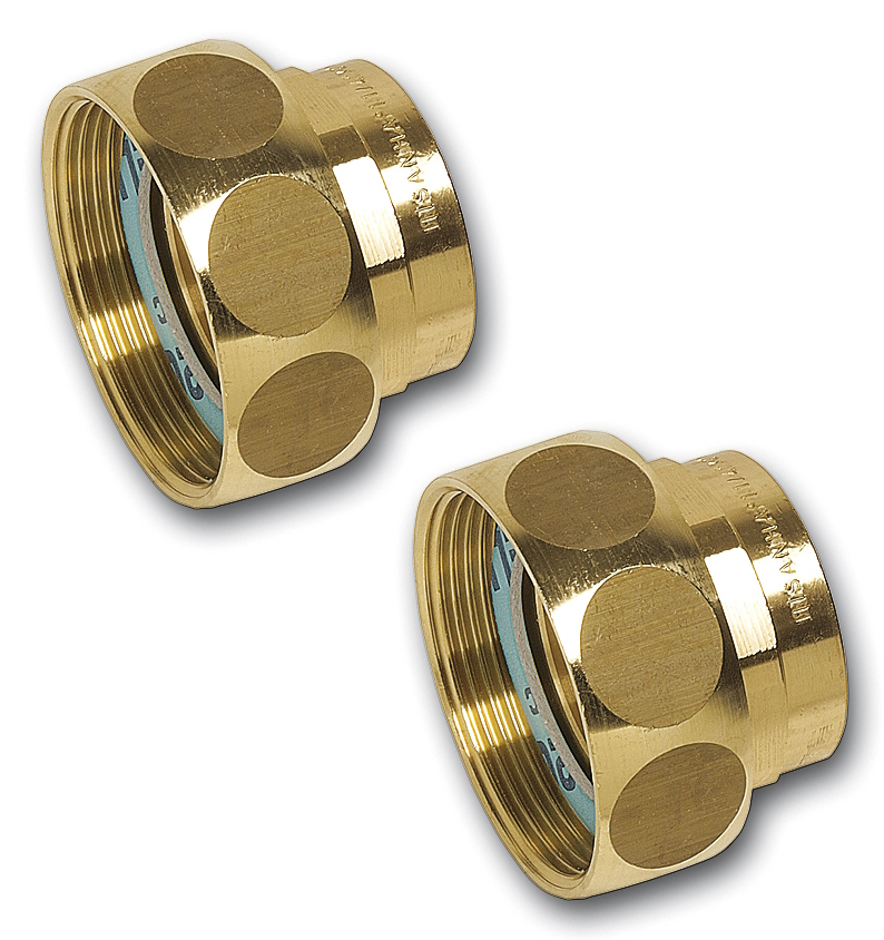 Pumpenverschraubung Satz Rp 1 1/4'' IG x 2'' ÜW Innengewinde Rotguss, mit Dichtungen - Bild 1