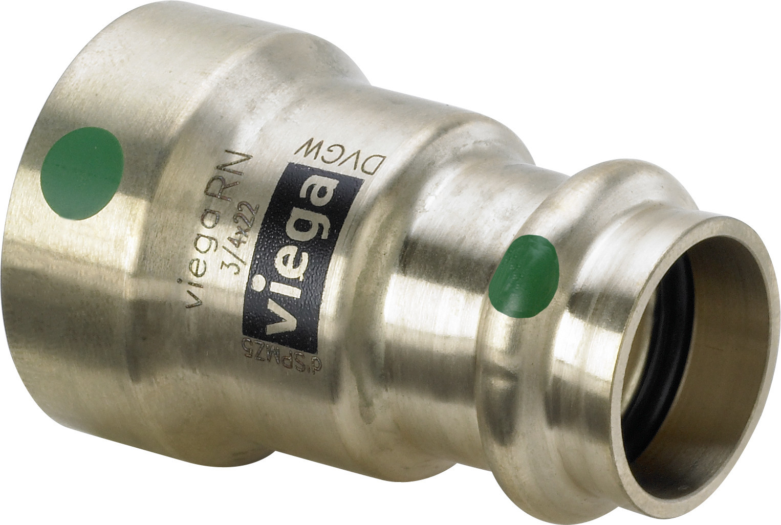 Viega Megapress Übergangsstück auf Presssysteme DN 15 x 15mm, Siliziumbronze 736255 - Bild 1