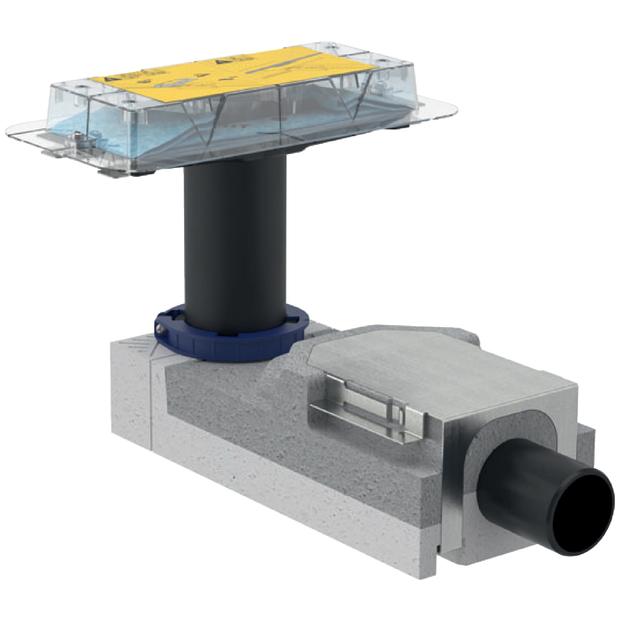 Geberit Duschrinnen Rohbauset CleanLine d40 H65 für Fußbodenaufbauten 65-90 mm 154.152.00.1 - Bild 1
