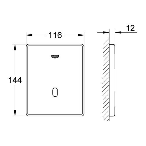 Grohe Urinal-IR-Elektronik Tectron Skate 37321 230V FMS 37321SD1 - Bild 3